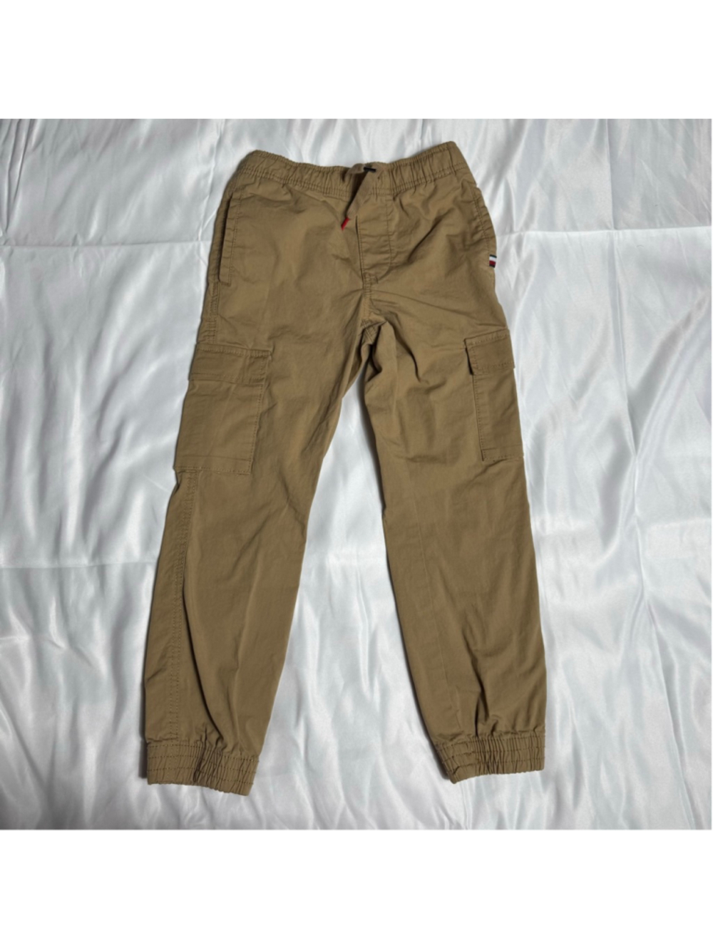 Boys Tommy Hilfiger Brown Cargo Joggers Size 6